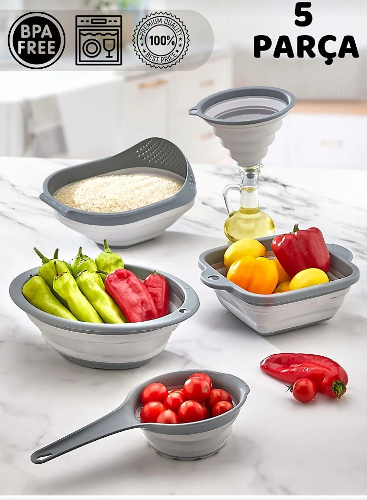 10LOVE 5-Piece Accordion Folding Kitchen Set - Image 1