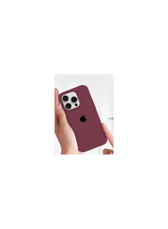 CATANES iPhone 15 Pro Max Case Silicone Case Cover Durable and Anti Scratch Back Cover Cherry - Image 1
