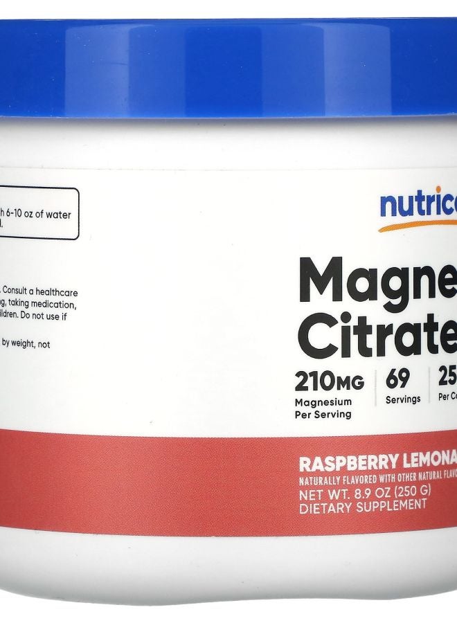 Nutricost Magnesium Citrate Raspberry Lemonade 8.9 oz (250 g) - Image 2