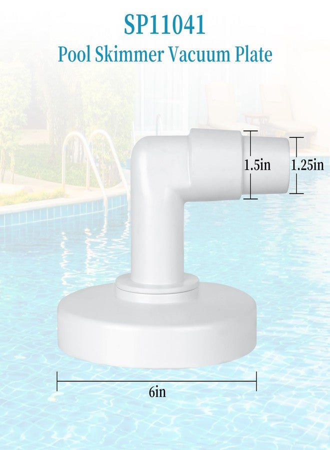 ADKUN SP11041 Pool Skimmer Vacuum Plate Replacement for Hayward Swimming Pool Skimmer SP1090 SP1091 & SP1092 - Skim Vac 1 1/4” and 1 1/2” Combo Hose Elbow Adapter(6 inch) - Image 2