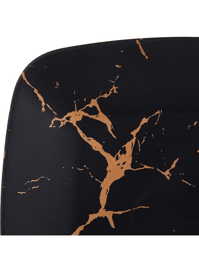 Servewell Servewell Melamine 10" Square Plate, Black With Gold Crack - Image 4