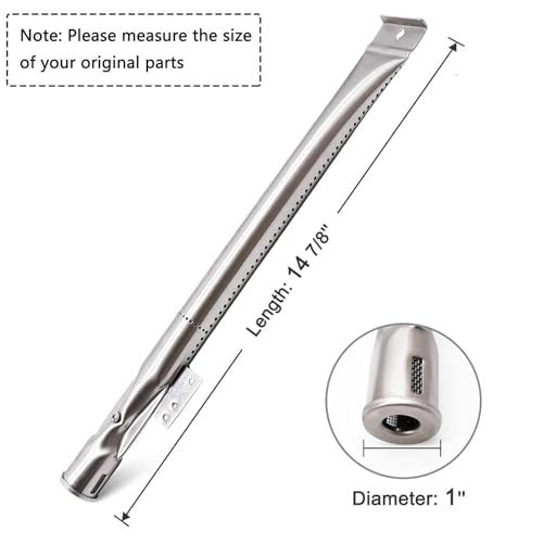 Criditpid BBQ-Element Stainless Steel Grill Burner Tubes Replacement for Nexgrill 720-0830H, 720-0783E, 720-0864, Gas Grill Pipe Burners for Kenmore, Kitchen Aid, Nexgrill 720-0830A Gas Grill.(4 Pack) - Image 2