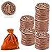 Prefdo Metal Coins for Board Games 50 PCS Treasure Tokens for Poker RPG Strategy Tabletop Gaming Fantasy Currency Heavy Duty Generic Game Currency Retro Rose Gold Value 1 Coins - Image 2