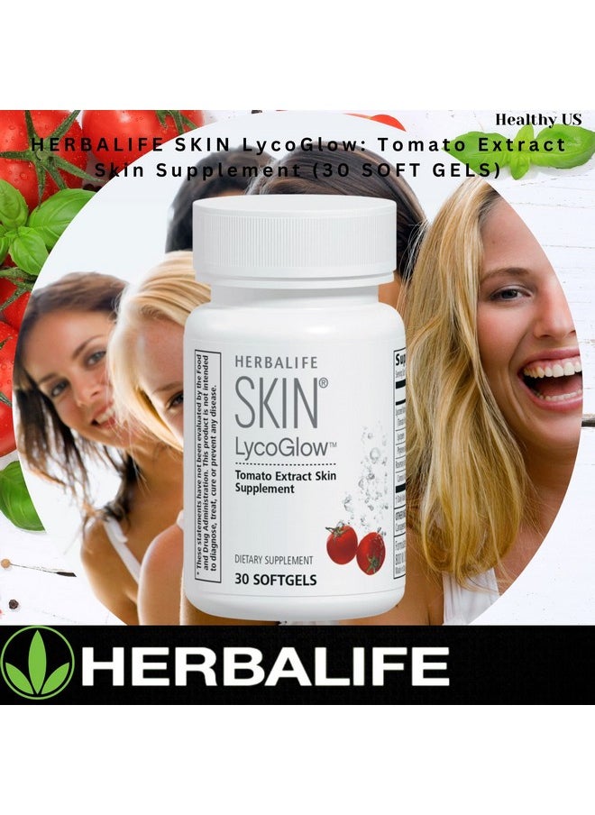 HERBALIFE - Skin Lycoglow Lycored Nutrient Complex For Skin (Tomato Fruit Extract) Supplement To Foster And Nourish Skin From The Inside Out 30 Softgels - Image 1