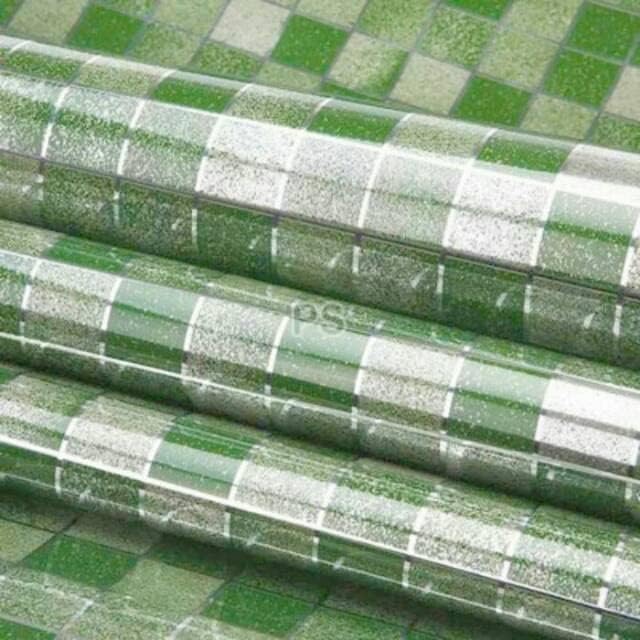 JB Export Waterproof Wall Stickers for Kitchen, Self Adhesive Wallpaper Stickers Kitchen,Bedroom, Living Room Furniture Waterproof and Oil Proof. (Mosaic Pattern Wallpaper Green (60 * 200) - Image 5