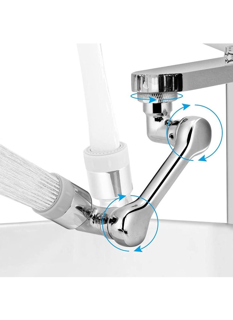 Excellence - 1080° Rotating Faucet Extender Aerator, Color You Universal Splash Filter Faucet, Big Angle Spray Aerator Faucet Extender, Dual Sprayer Bathroom Sink Faucet Aerator for Face Wash and Gargle - Image 1