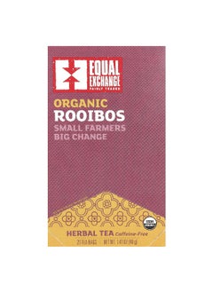 Equal Exchange Equal Exchange, Herbal Tea, Organic Rooibos, Caffeine Free, 20 Tea Bags, 1.41 oz (40 g)  - Image 1