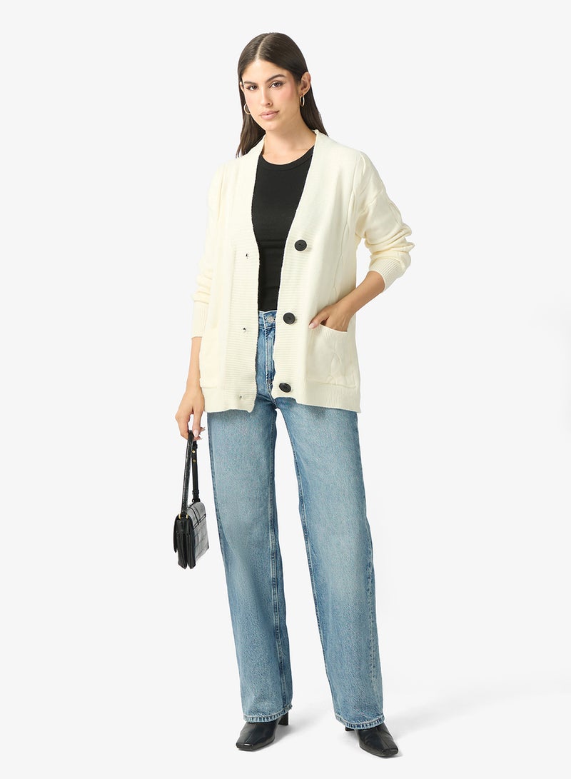 ايلا كارديجان ناعم بأزرار أمامية - Image 4