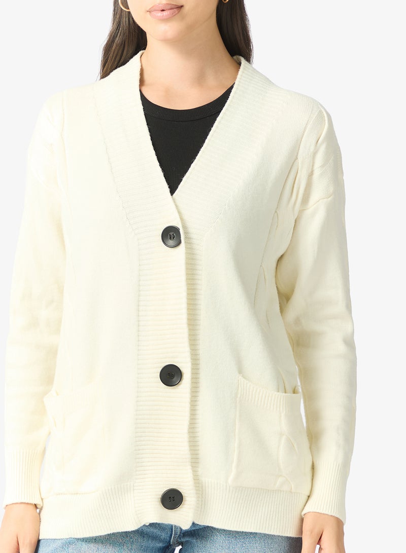 ايلا كارديجان ناعم بأزرار أمامية - Image 3