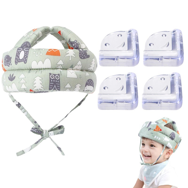 Comioke Baby Head Protection, Baby Safety Helmet, Baby Head Protection, Anti Collision Head Protection Cap, Head Guard Helmet, Anti Collision Baby Helmet, with Closure Cord, Adjustable Edge Protection, Baby - Image 5