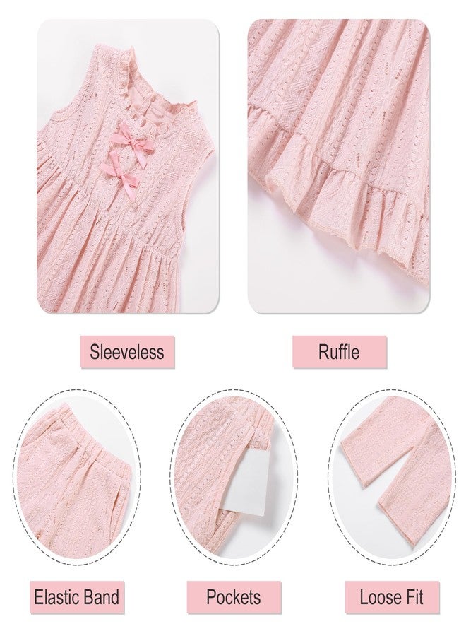 Latnnut Toddler Outfits For Girls Lovely Pink Princess Spring Summer Sleeve Top And Pants 2t 3t 2-3t - Image 5