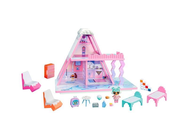 L.O.L. SURPRISE! Winter Snow Real Wood Chalet with Tot, + 15 Surprises, Comes with Exclusive Doll, for Children 4 Years and Up - Image 2