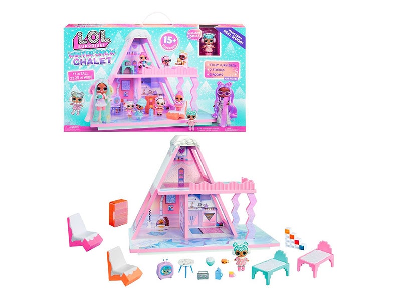 L.O.L. SURPRISE! Winter Snow Real Wood Chalet with Tot, + 15 Surprises, Comes with Exclusive Doll, for Children 4 Years and Up - Image 5
