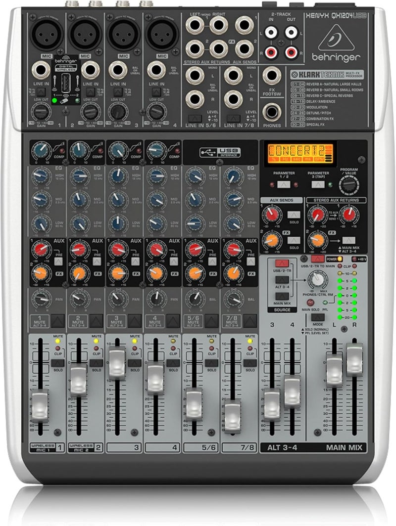 Behringer QX1204USB Mixer with USB Interface and Klark Teknik FX Processor - Image 1