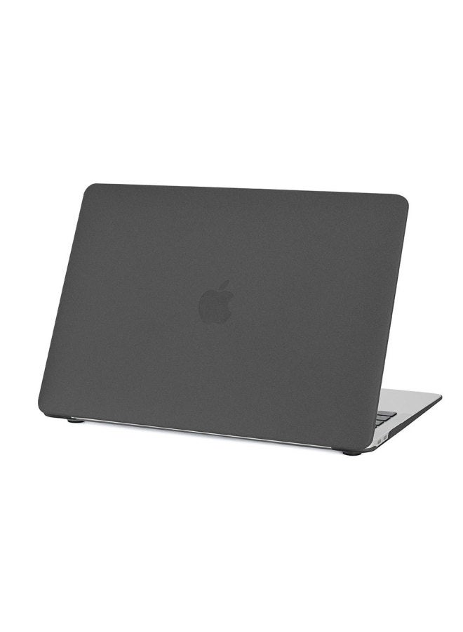 For M4 For Apple Notebook Protective Case Macbookairpro13 Ultra-thin Mac Case M2 Computer Protective Case-Color:Fog Surface-Transparent Black-Applicable Model:(hollow) M2 Air13.6(a2681/a3113/a3240)