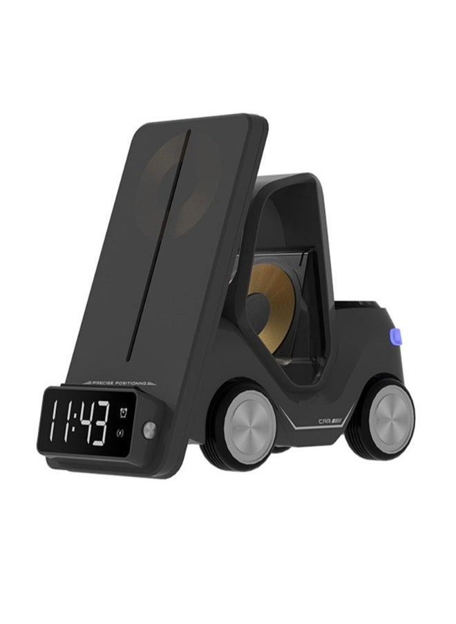 Wireless Charger Stand For iPhone 14 13 X Pro Max Alarm Clock LED Night Light Fast Charging Dock Station For Apple Watch AirPods