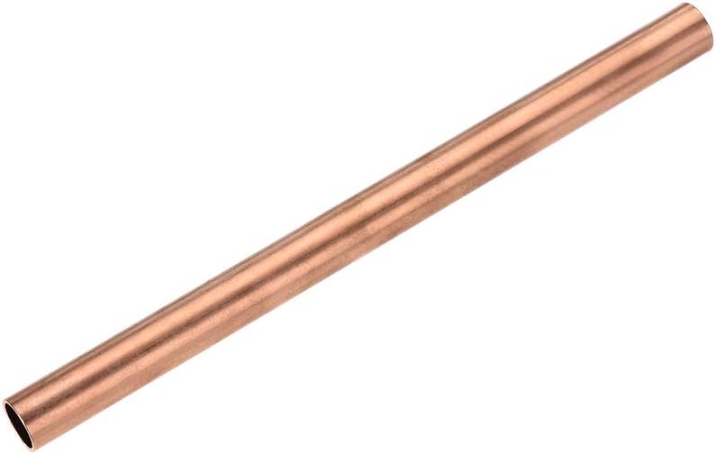 uxcell Copper Round Tube, 14mm OD 1mm Wall Thickness 200mm/7.87" Length Straight Pipe Tubing - Image 1