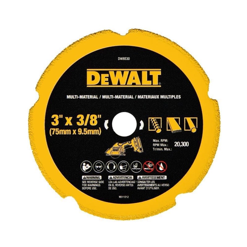 DEWALT Cut Off Wheel, 3", with Fine Finish, Ultra Sharp Carbide (DW8530) - Image 3