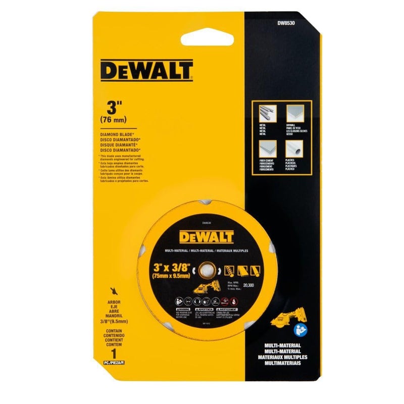 DEWALT Cut Off Wheel, 3", with Fine Finish, Ultra Sharp Carbide (DW8530) - Image 2