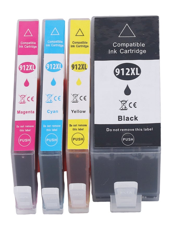 Printer Ink Cartridge Printer Clear Printing BK C M Y Ink Cartridge Replacement for OfficeJet 8010 - Image 1