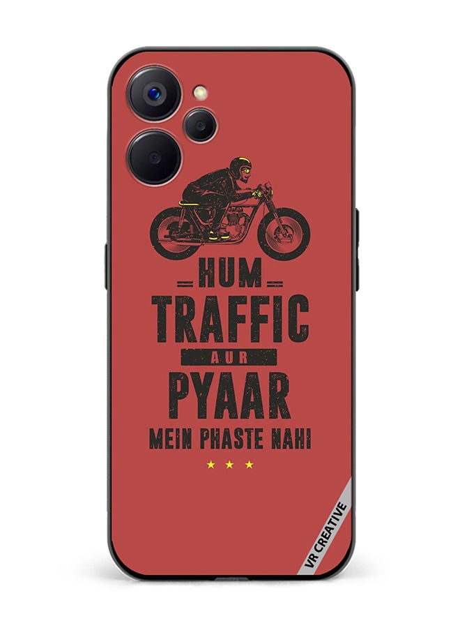 VR CREATIVE Protective Case Cover For Realme 10 5G Traffic Aur Pyaar Design Multicolour - Image 1
