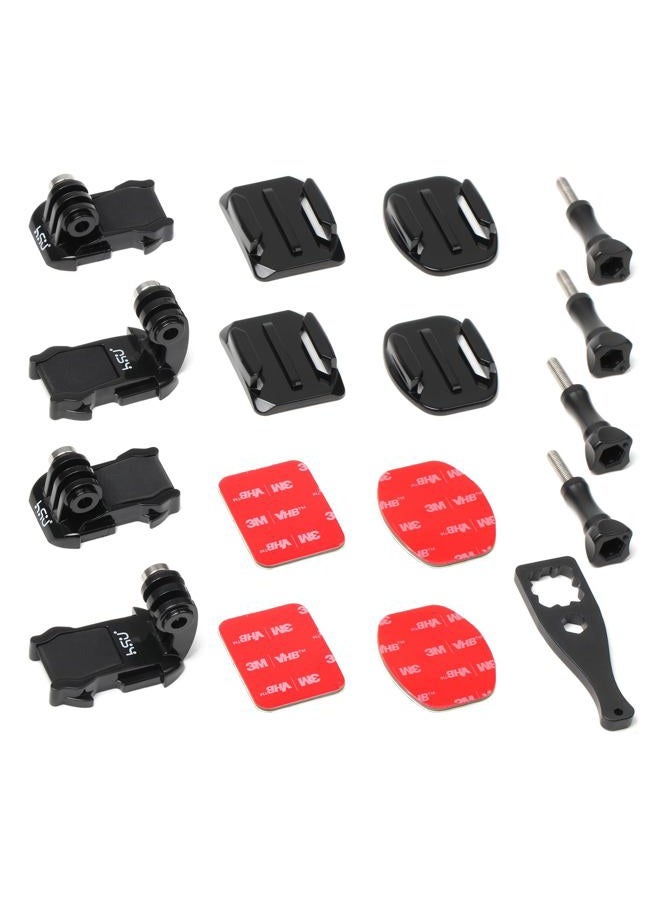HSU Cameras Grab Bag for GoPro, Including Quick Release Buckle Mount, J-Hook Buckle Mount, Adhesive Mounts and Thumb Screws - Image 1