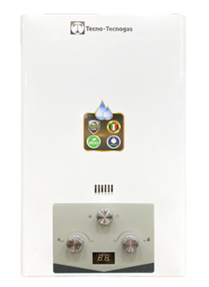 TECNOGAS 10 liter digital gas heater that works with piped gas from Techno Gas  - Image 2
