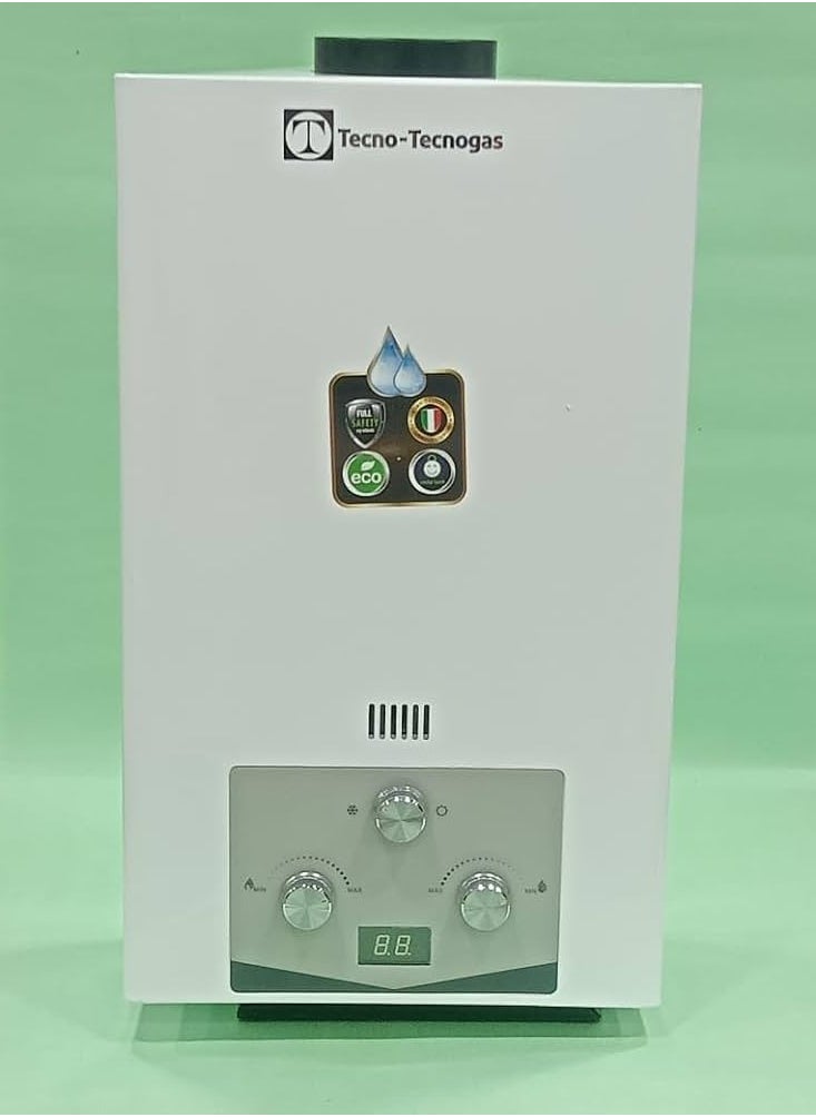 TECNOGAS 10 liter digital gas heater that works with piped gas from Techno Gas  - Image 3