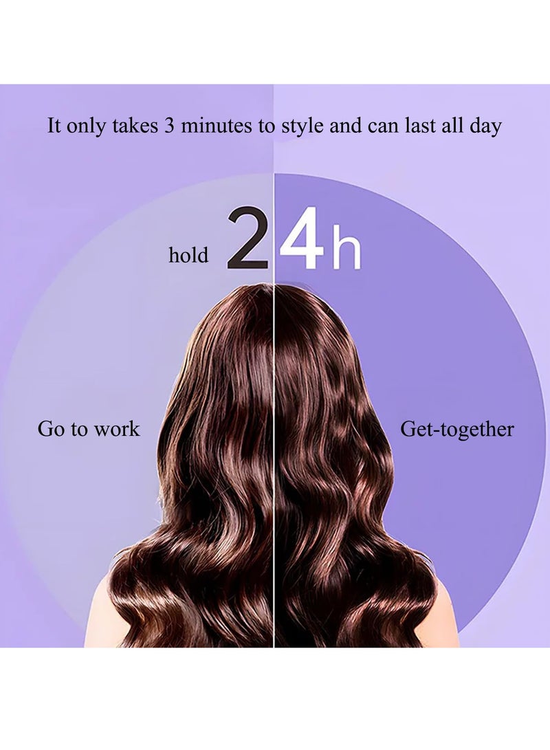 Beauenty 32mm Automatic Curling Iron and Straightener 2 in 1, Fast Heat-up, Long-lasting Style, Ionic Curler, Purple - Image 5