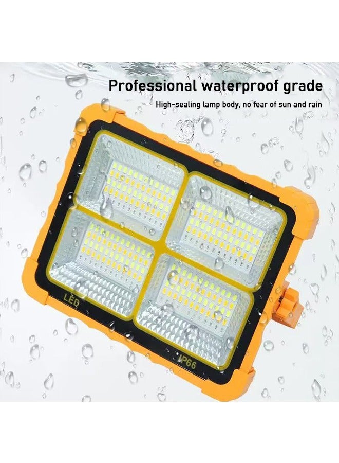 Solar Emergency Light, Automatic Charging, Long Lighting For 10 Hours, Multiple Modes, Solar Camping Light, Yellow - Image 4