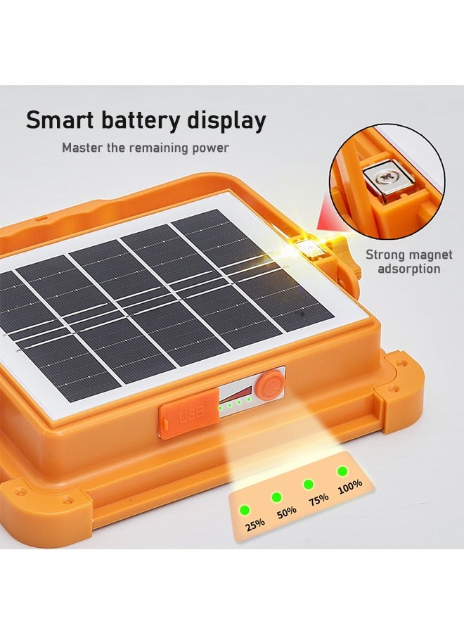Solar Emergency Light, Automatic Charging, Long Lighting For 10 Hours, Multiple Modes, Solar Camping Light, Yellow - Image 5