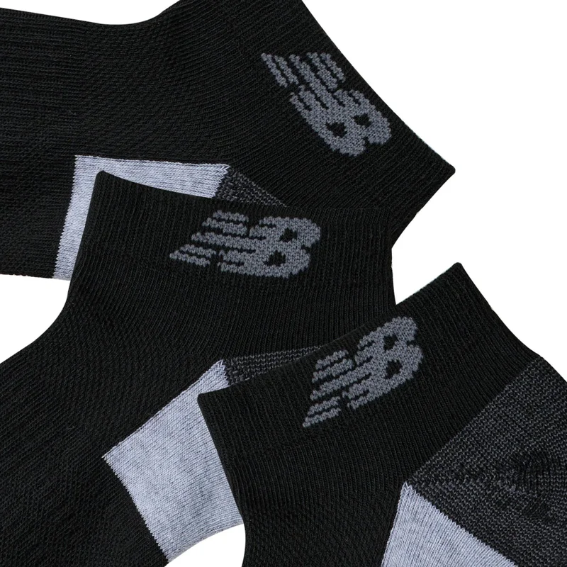 New Balance Black Performance Cushioned Lowcut 3 Pack  | Best Price UAE