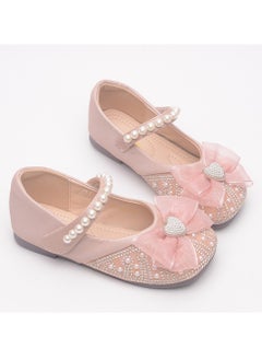 Generic Girls' leather shoes new style children's soft sole crystal princess shoes bow stage performance shoes  - Image 2