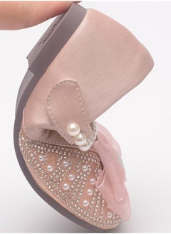 Generic Girls' leather shoes new style children's soft sole crystal princess shoes bow stage performance shoes  - Image 4