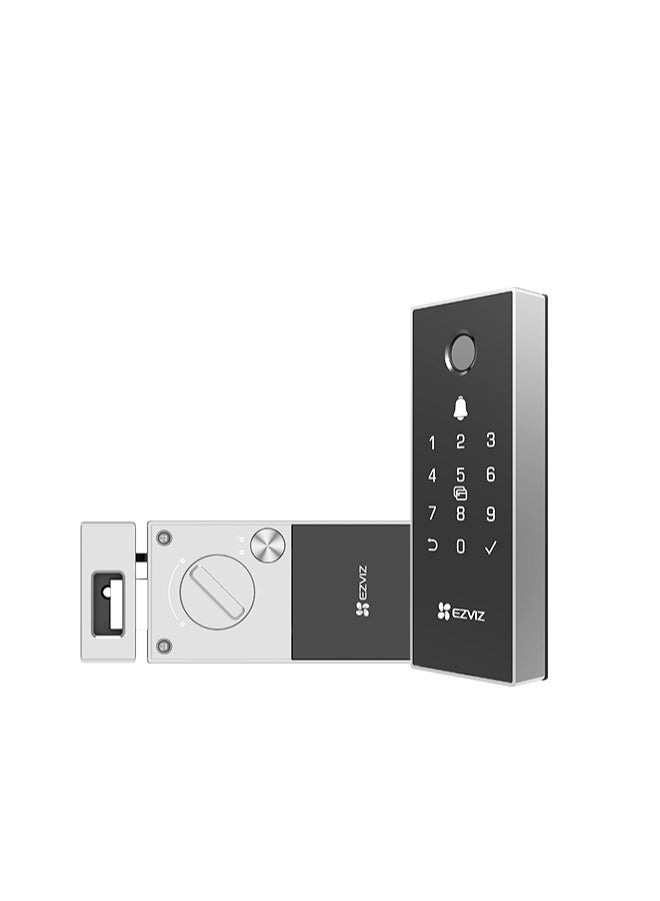 EZVIZ EZVIZ DL03 PRO Smart Rim Lock - Bluetooth & Wi-Fi Enabled, Multi-Method Keyless Entry, Remote Control, Anti-Tamper Alerts  - Image 1