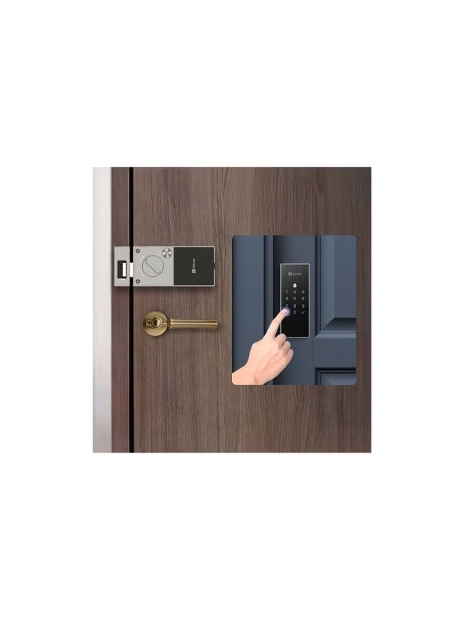 EZVIZ EZVIZ DL03 PRO Smart Rim Lock - Bluetooth & Wi-Fi Enabled, Multi-Method Keyless Entry, Remote Control, Anti-Tamper Alerts  - Image 3