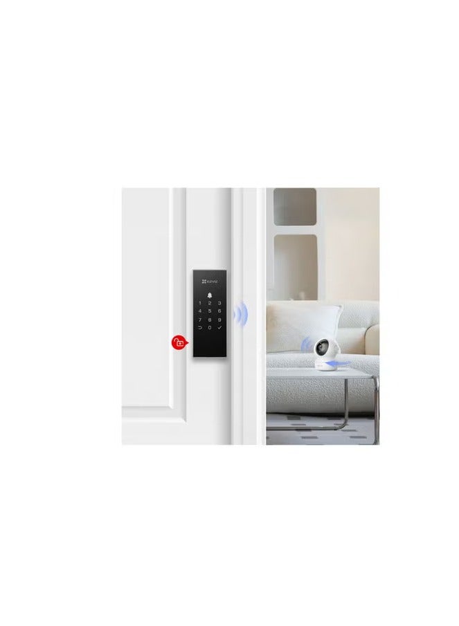EZVIZ EZVIZ DL03 PRO Smart Rim Lock - Bluetooth & Wi-Fi Enabled, Multi-Method Keyless Entry, Remote Control, Anti-Tamper Alerts  - Image 4