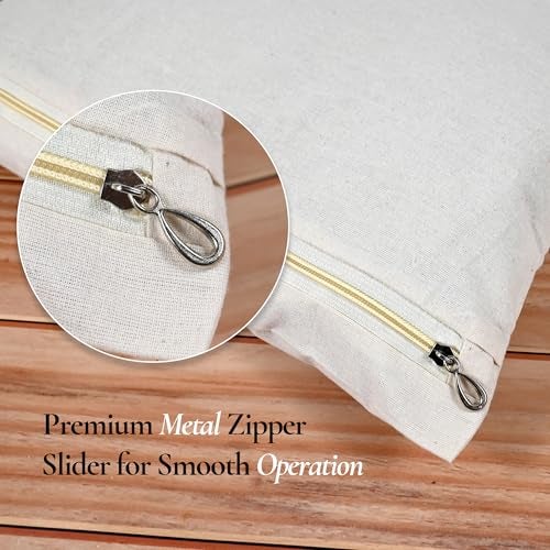 Linensutra Cotton Saree Covers/Bags for Storage with Zip Closure|Transparent Mesh Window Single Big Size (16 X 14.5 inches)| Beige (Pack of 6) - Image 2