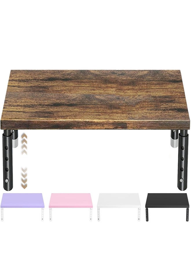 إيكولوفي Ecolovi Adjustable Wood Computer Monitor Stand Riser adjustable
