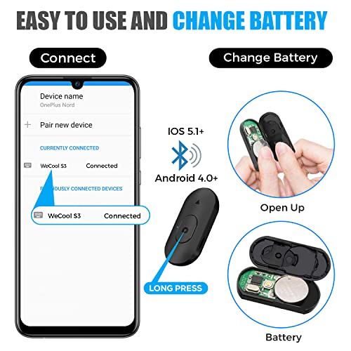 WeCool Quadripod Selfie Stick Extendabable Upto 40Inches with 360 Rotational Mobile Holder,Rechargeble Bluetooth Remote,inbuild 1/4" Screw for Wide Compatibility - Image 3