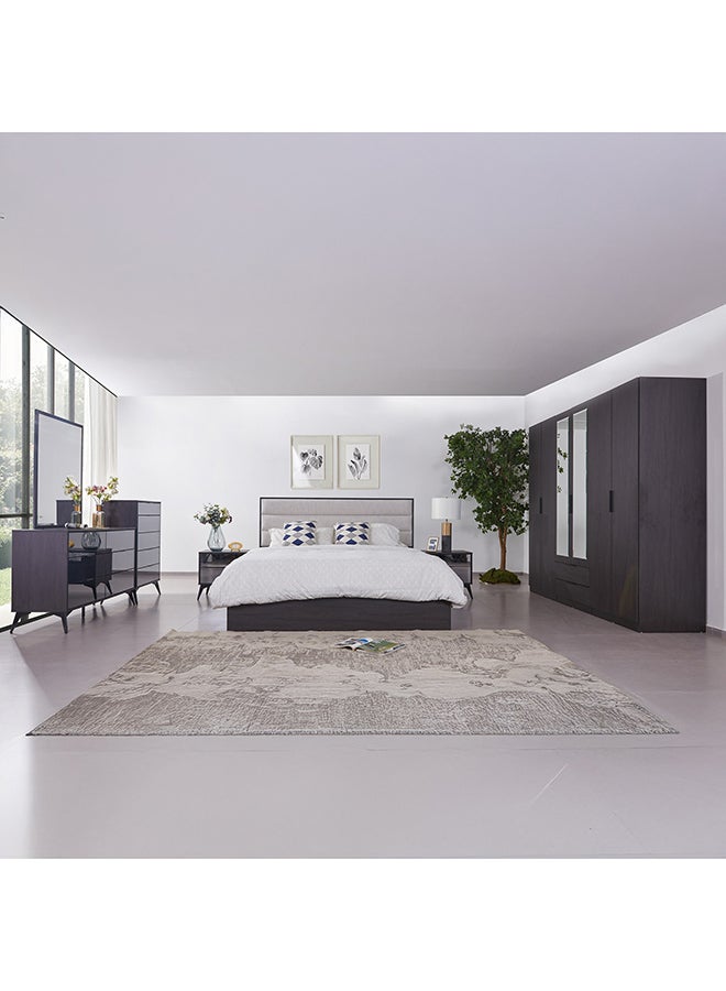 Home Box Veneto 6-Door Wardrobe with 2 Drawers and Mirrors - Image 1