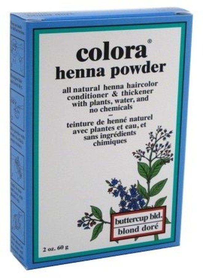 Colora Henna Powder Hair Color Butter-Cup Blonde 2 Ounce (59ml) (3 Pack)