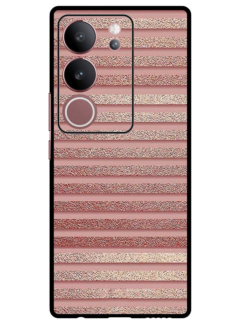 Theodor Protective Case Anti Scratch Shock Proof Bumper Cover For Vivo V29 - V29 Pro Pink Glitter Strips - Image 1