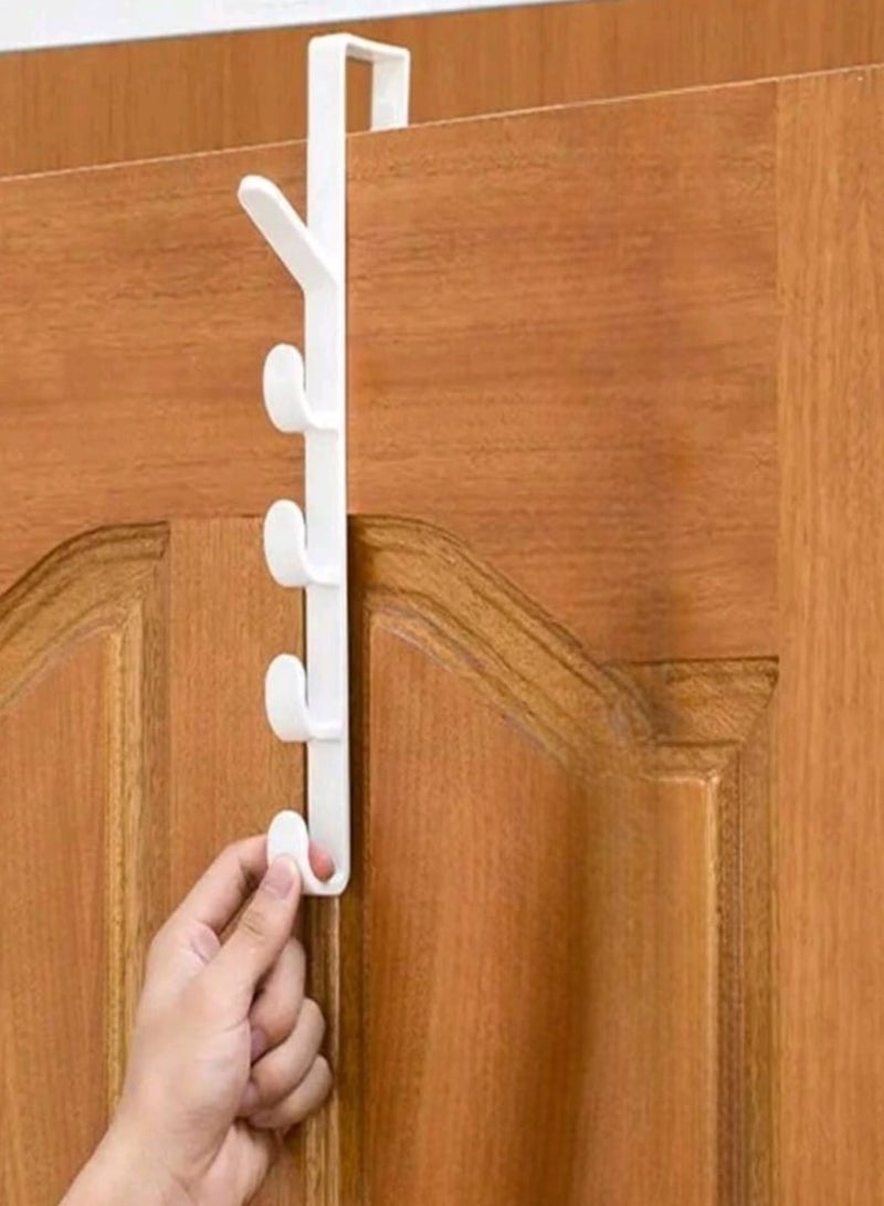 Versatile Door Storage Solution: Bedroom Door Hanger with Hooks for Clothes, Handbags, and Accessories - Efficient Home Storage Mechanism for Organizing and Maximizing Space - Image 1