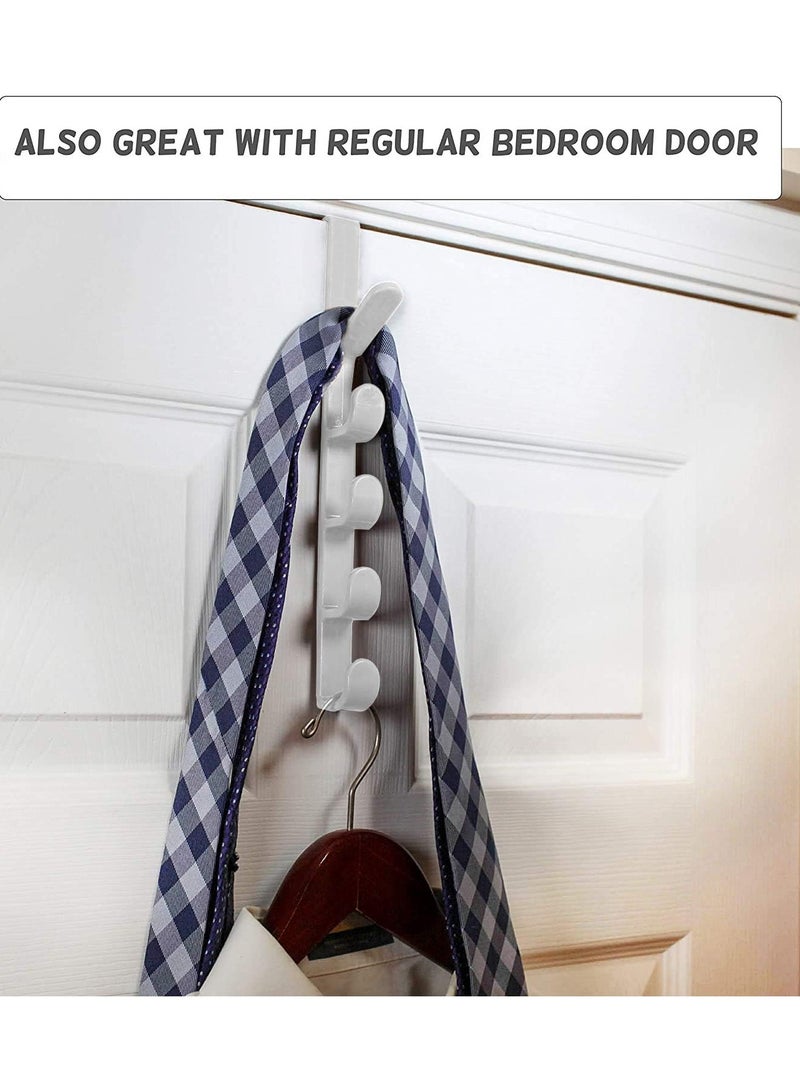 Versatile Door Storage Solution: Bedroom Door Hanger with Hooks for Clothes, Handbags, and Accessories - Efficient Home Storage Mechanism for Organizing and Maximizing Space - Image 2