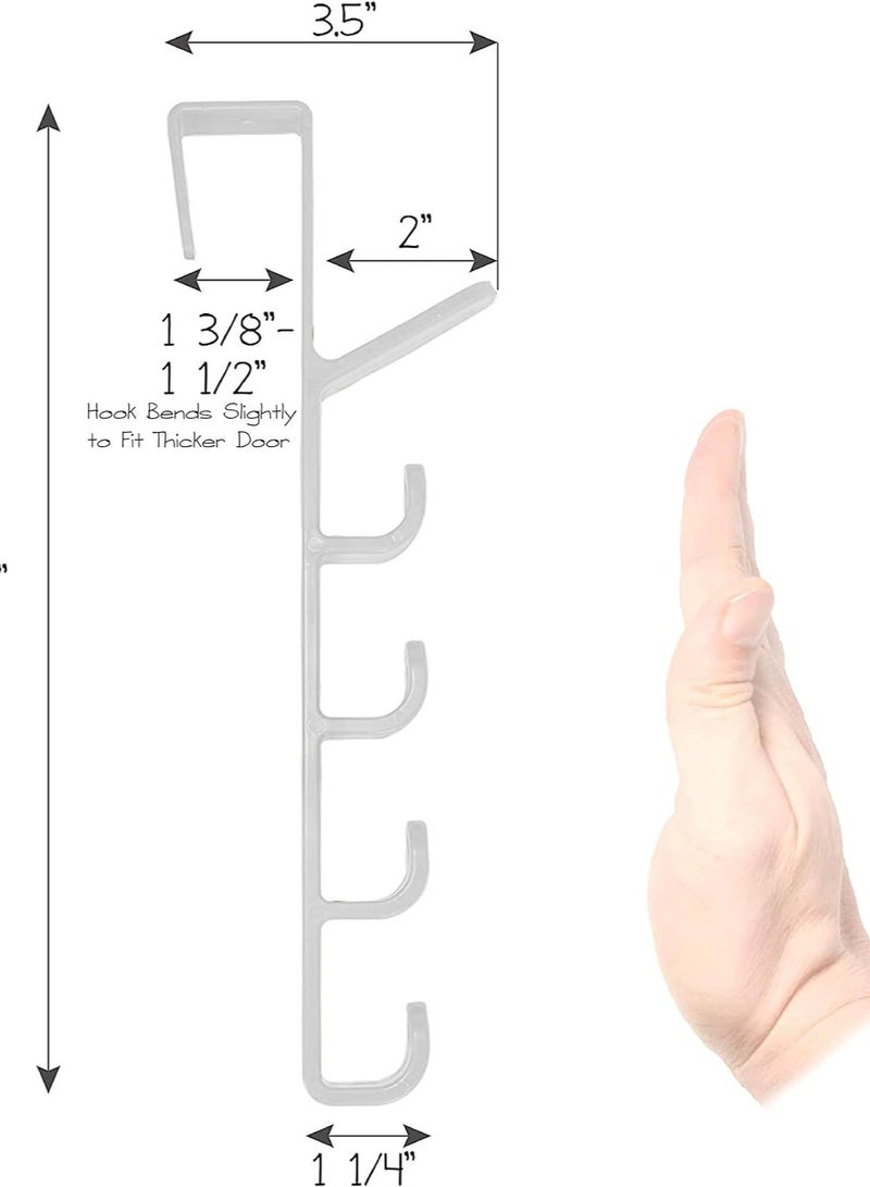 Versatile Door Storage Solution: Bedroom Door Hanger with Hooks for Clothes, Handbags, and Accessories - Efficient Home Storage Mechanism for Organizing and Maximizing Space - Image 5