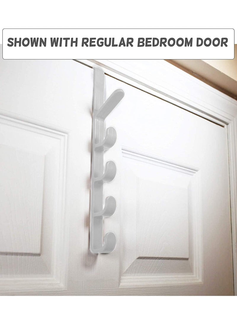 Versatile Door Storage Solution: Bedroom Door Hanger with Hooks for Clothes, Handbags, and Accessories - Efficient Home Storage Mechanism for Organizing and Maximizing Space - Image 4