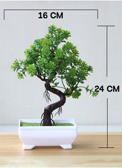 Haidue 4 Pcs Artificial Plant With Pot Green  - Image 4