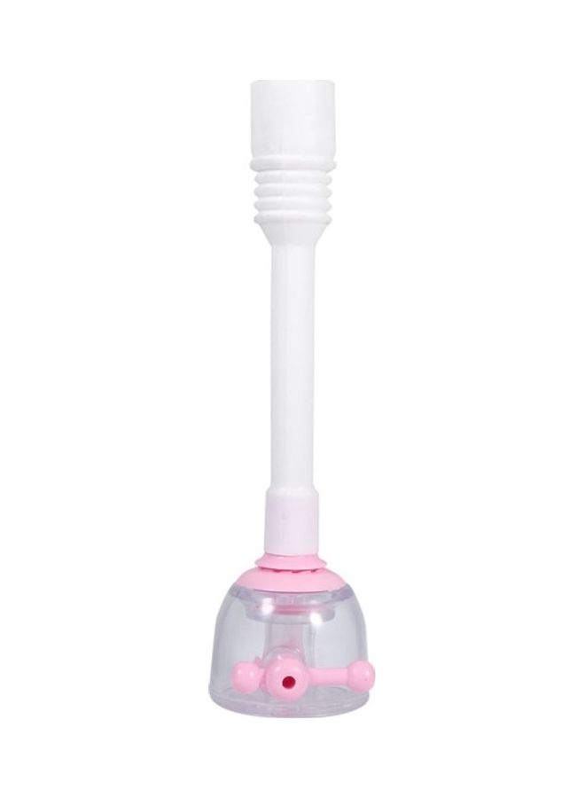 NIBEMINENT Sprayer Adjustable Faucet Pink/White