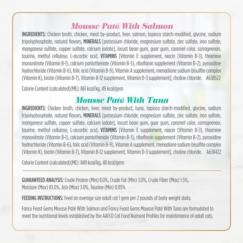 Fancy Feast Gems Pate Cat Food Mousse and a Halo of Savory Gravy Wet Cat Food Variety Pack - (Pack of 12) 4 oz. Boxes - Image 5